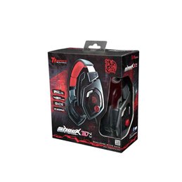 Thermaltake SHOCK 3D 7.1 Binaural Head-band Black.Red headset HT-RSO-DIECBK-13 fra buy2say.com! Anbefalede produkter | Elektroni