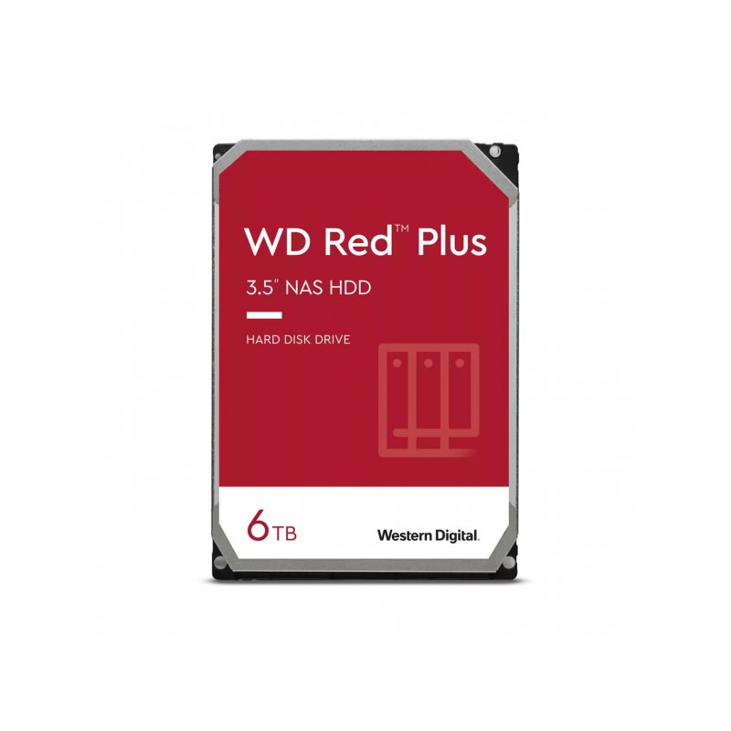 Western Digital Red Plus Festplatte HDD 6TB 3.5 WD60EFPX från buy2say.com! Anbefalede produkter | Elektronik online butik