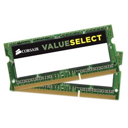 Corsair 16GB 2 x 8GB DDR3 1600MHz 204-pin SO-DIMM CMSO16GX3M2C1600C11 fra buy2say.com! Anbefalede produkter | Elektronik online 