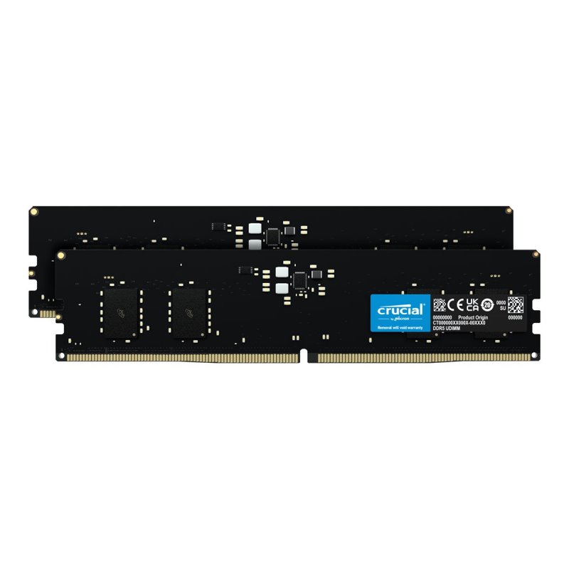 Crucial 16GB Kit 2 x 8GB DDR5 4800 UDIMM CL40 Black CT2K8G48C40U5 from buy2say.com! Buy and say your opinion! Recommend the prod