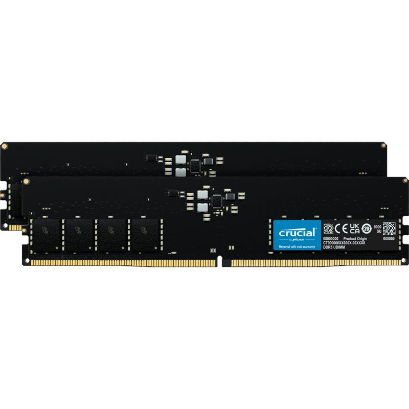 Crucial 64GB 2 x 32GB DDR5 4800MHz 288-pin DIMM CT2K32G48C40U5 от buy2say.com! Препоръчани продукти | Онлайн магазин за електро Crucial 64GB 2 x 32GB DDR5 4800MHz 288-pin DIMM CT2K32G48C40U5 от buy2say.com! Препоръчани продукти | Онлайн магазин за електро