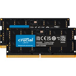 Crucial 64GB 2 x 32GB DDR5 4800MHz 262-pin SO-DIMM CT2K32G48C40S5 von buy2say.com! Empfohlene Produkte | Elektronik-Online-Shop