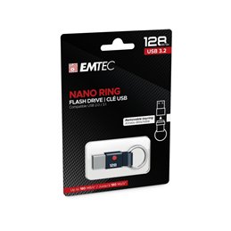USB FlashDrive 128GB Emtec Nano Ring T100 USB 3.2 (180MB/s) fra buy2say.com! Anbefalede produkter | Elektronik online butik