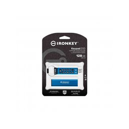 Kingston IronKey Keypad 200 USB Flash 128GB IKKP200/128GB fra buy2say.com! Anbefalede produkter | Elektronik online butik