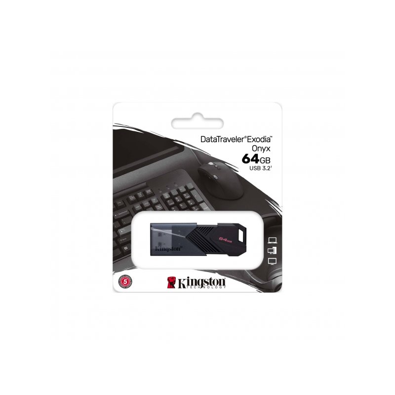 Kingston Data Traveler Exodia Onyx 64GB USB Flash DTXON/64GB от buy2say.com!  Препоръчани продукти | Онлайн магазин за електрони