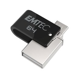 USB FlashDrive 64GB Emtec Mobile & Go Dual USB2.0 - microUSB T260 от buy2say.com!  Препоръчани продукти | Онлайн магазин за елек