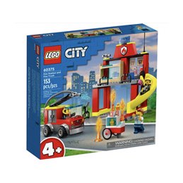 LEGO City - Feuerwehrstation und Löschauto (60375) fra buy2say.com! Anbefalede produkter | Elektronik online butik