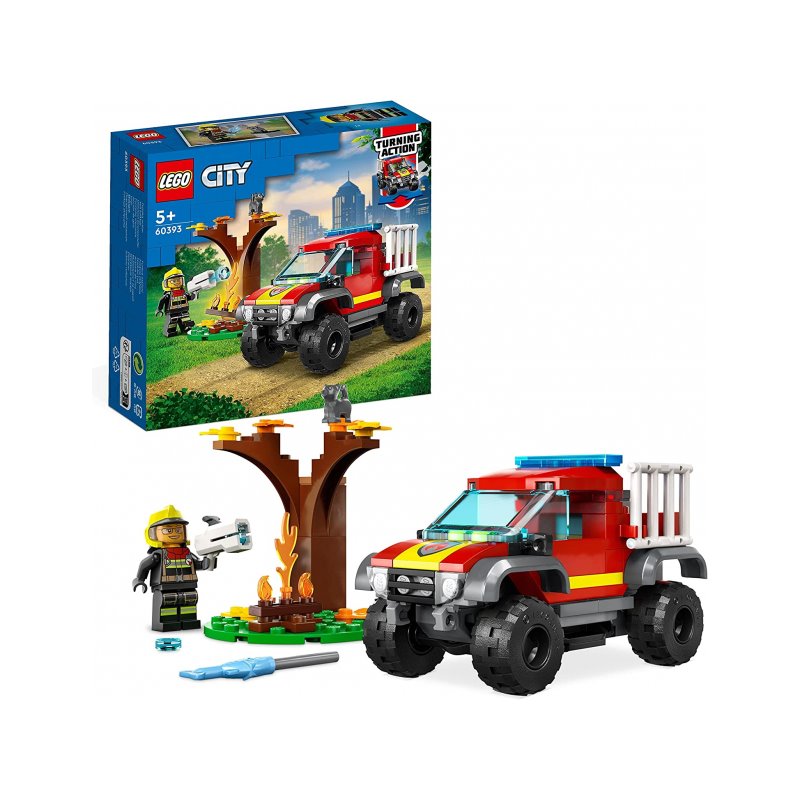 LEGO City - 4x4 Fire Truck Rescue (60393) от buy2say.com! Препоръчани продукти | Онлайн магазин за електроника LEGO City - 4x4 Fire Truck Rescue (60393) от buy2say.com! Препоръчани продукти | Онлайн магазин за електроника