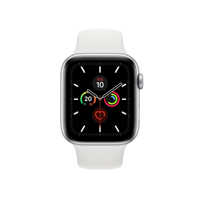 Apple Watch 5 44mm Sil Alu Case w/ White Sport Band LTE MWWC2FD/A от buy2say.com!  Препоръчани продукти | Онлайн магазин за елек