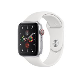 Apple Watch 5 44mm Sil Alu Case w/ White Sport Band LTE MWWC2FD/A von buy2say.com! Empfohlene Produkte | Elektronik-Online-Shop