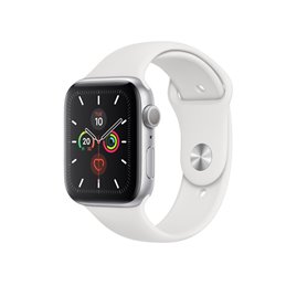Apple Watch 5 44mm Silver Alu Case w/ White Sport Band MWVD2FD/A Watches | buy2say.com Apple