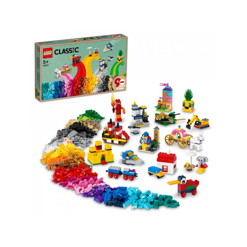 LEGO Classic - 90 Years of Play, 1100pcs (11021) от buy2say.com! Препоръчани продукти | Онлайн магазин за електроника LEGO Classic - 90 Years of Play, 1100pcs (11021) от buy2say.com! Препоръчани продукти | Онлайн магазин за електроника