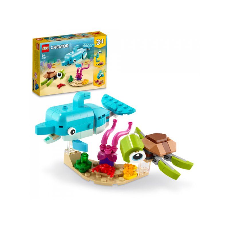 LEGO Creator - Dolphin and Turtle 3in1 (31128) от buy2say.com!  Препоръчани продукти | Онлайн магазин за електроника