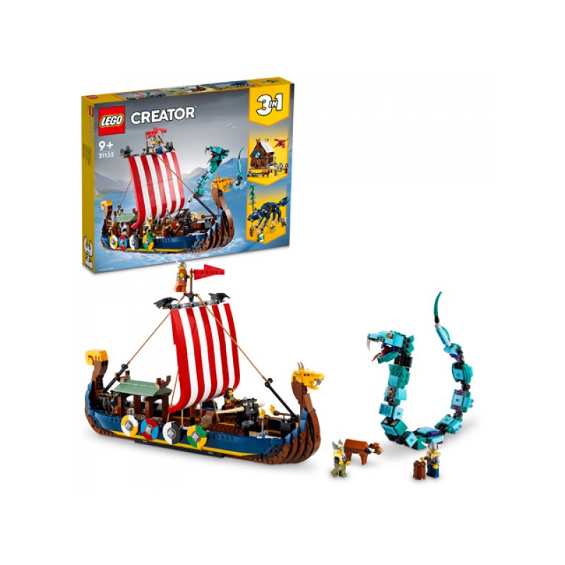 LEGO Creator - Viking Ship and the Midgard Serpent 3in1 (31132) от buy2say.com! Препоръчани продукти | Онлайн магазин за електр LEGO Creator - Viking Ship and the Midgard Serpent 3in1 (31132) от buy2say.com! Препоръчани продукти | Онлайн магазин за електр