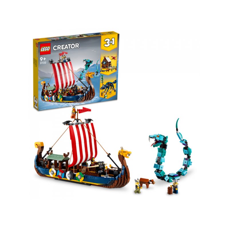 LEGO Creator - Viking Ship and the Midgard Serpent 3in1 (31132) från buy2say.com! Anbefalede produkter | Elektronik online butik