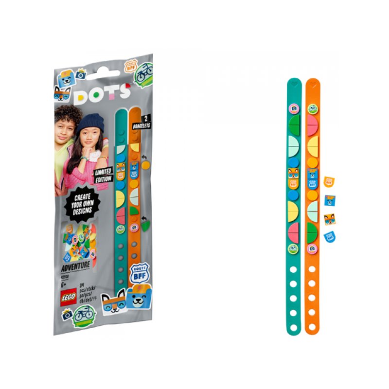 LEGO Dots - Adventure Bracelets, 2pcs (41918) alkaen buy2say.com! Suositeltavat tuotteet | Elektroniikan verkkokauppa