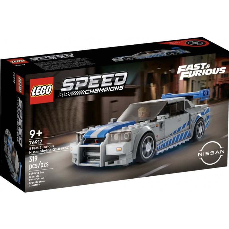 LEGO Speed Champions - 2 Fast 2 Furious Nissan Skyline GT-R R34 (76917) fra buy2say.com! Anbefalede produkter | Elektronik onlin