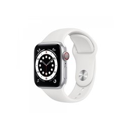 Apple Watch Series 6 GPS + Cell 40mm Silver Alu White Sport Band - M06M3FD/A Watches | buy2say.com Apple
