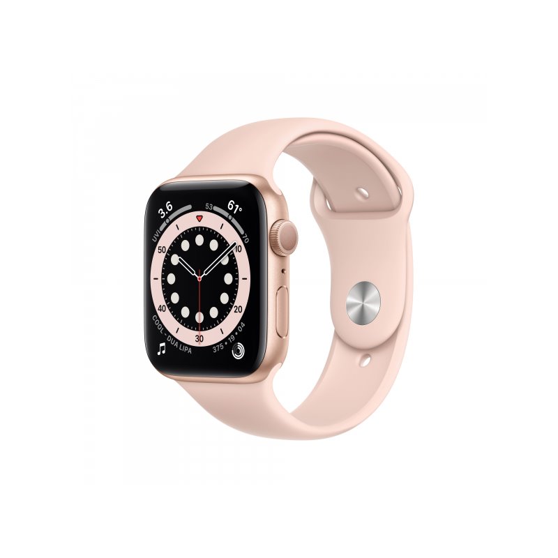 Apple Watch Series 6 GPS 44mm Gold Alu Case Pink Sport Band - M00E3FD/A от buy2say.com!  Препоръчани продукти | Онлайн магазин з