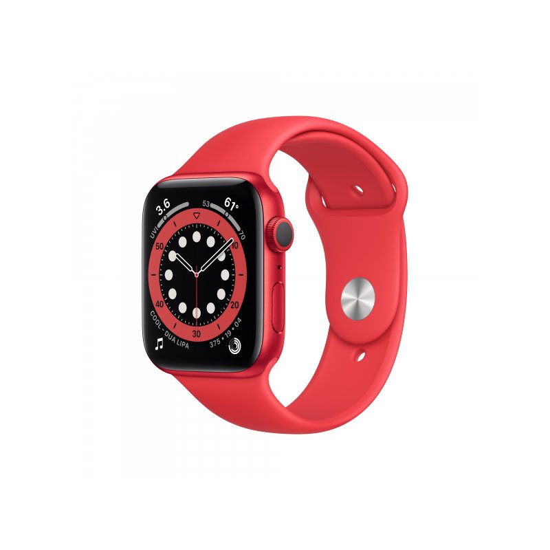 Apple Watch Series 6 GPS 44mm Red Alu Case Red Sport Band - M00M3FD/A Watches | buy2say.com Apple