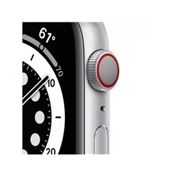 Apple Watch Series 6 Silver Aluminium 4G white sport Band DE MG2C3FD/A fra buy2say.com! Anbefalede produkter | Elektronik online