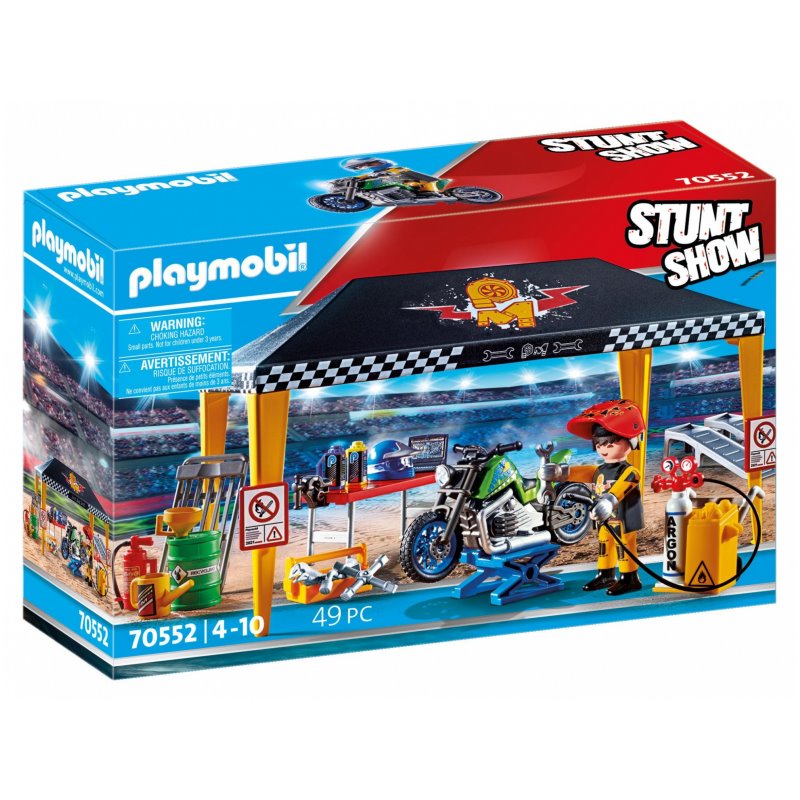 Playmobil Stuntshow - Werkstattzelt (70552) från buy2say.com! Anbefalede produkter | Elektronik online butik
