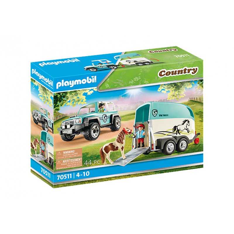 Playmobil Country - PKW with Ponyanhänger (70511) fra buy2say.com! Anbefalede produkter | Elektronik online butik
