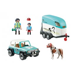 Playmobil Country - PKW with Ponyanhänger (70511) fra buy2say.com! Anbefalede produkter | Elektronik online butik