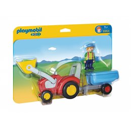 Playmobil 1.2.3 - Traktor with Anhänger (6964) от buy2say.com!  Препоръчани продукти | Онлайн магазин за електроника