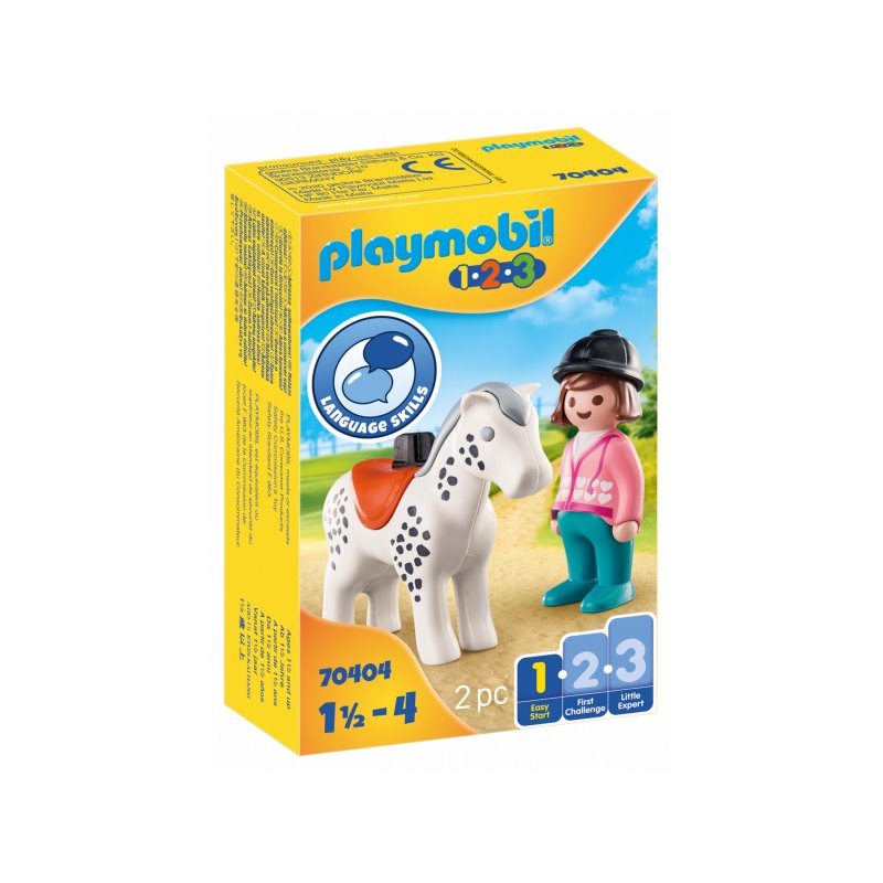 Playmobil 1.2.3 - Reiterin with Pferd (70404) от buy2say.com!  Препоръчани продукти | Онлайн магазин за електроника