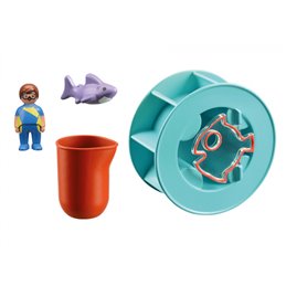 Playmobil 1.2.3 - Wasserwirbelrad with Babyhai (70636) from buy2say.com! Buy and say your opinion! Recommend the product!