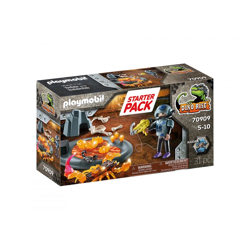 Playmobil Dino Rise - Starter Pack Kampf gegen den Feuerskorpion (70909) от buy2say.com!  Препоръчани продукти | Онлайн магазин 