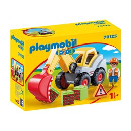 Playmobil 1.2.3 - Schaufelbagger (70125) от buy2say.com!  Препоръчани продукти | Онлайн магазин за електроника