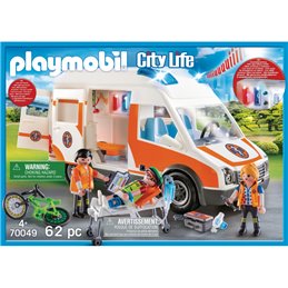 Playmobil City Life - Rettungswagen with Licht und Sound (70049) alkaen buy2say.com! Suositeltavat tuotteet | Elektroniikan verk