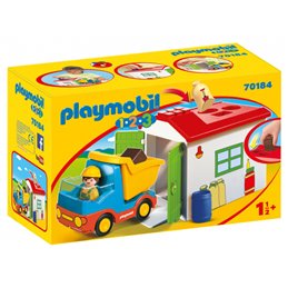 Playmobil 1.2.3 - LKW with Sortiergarage (70184) от buy2say.com!  Препоръчани продукти | Онлайн магазин за електроника