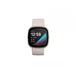 FitBit Sense Smartwatch lunar white/ soft gold - FB512GLWT fra buy2say.com! Anbefalede produkter | Elektronik online butik