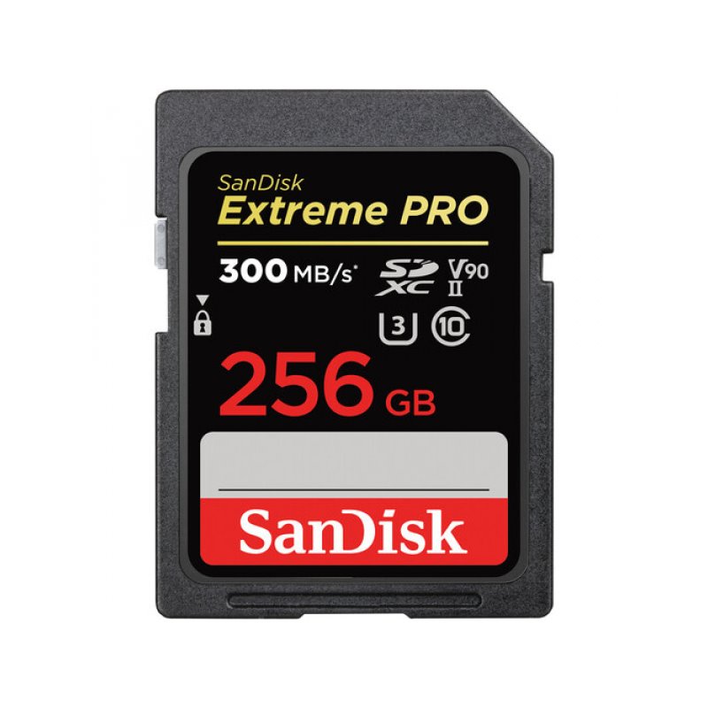 SanDisk Extreme PRO SDXC 256 GB CL10 300 MB/s 260 MB/s SDSDXDK-256G-GN4IN fra buy2say.com! Anbefalede produkter | Elektronik onl