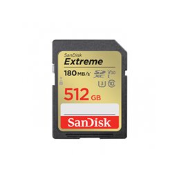 SanDisk Extreme SDXC 512GB 180MB/s UHS-I CL10 U3 SDSDXVV-512G-GNCIN von buy2say.com! Empfohlene Produkte | Elektronik-Online-Sho