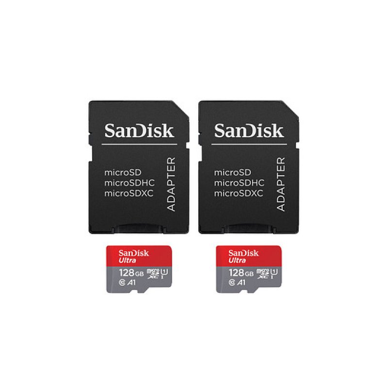 SanDisk Ultra microSDXC 128GB 140MBs+Adapt 2Pack SDSQUAB-128G-GN6MT from buy2say.com! Buy and say your opinion! Recommend the pr