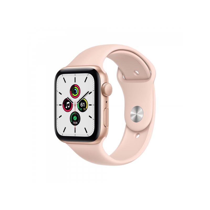 Apple Watch SE Gold Aluminium 44mm Pink Sand Sport Band DE MYDR2FD/A von buy2say.com! Empfohlene Produkte | Elektronik-Online-Sh