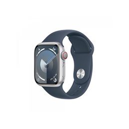 Apple Watch S9 Alu. 41mm GPS+Cell. Silver Sport Band Blue M/L MRHW3QF/A от buy2say.com!  Препоръчани продукти | Онлайн магазин з