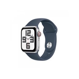 Apple Watch SE Alu. 40mm GPS+Cellular Silver Sport Storm Blue M/L MRGM3QF/A от buy2say.com!  Препоръчани продукти | Онлайн магаз
