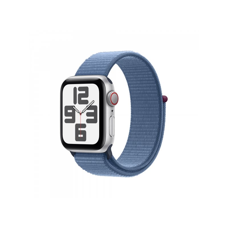 Apple Watch SE Alu. 40mm GPS+Cell. Silver Sport Loop Winter Blue MRGQ3QF/A von buy2say.com! Empfohlene Produkte | Elektronik-Onl