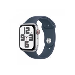 Apple Watch SE Alu. 44mm GPS+Cellular Silver Sport Band Blue S/M MRHF3QF/A fra buy2say.com! Anbefalede produkter | Elektronik on