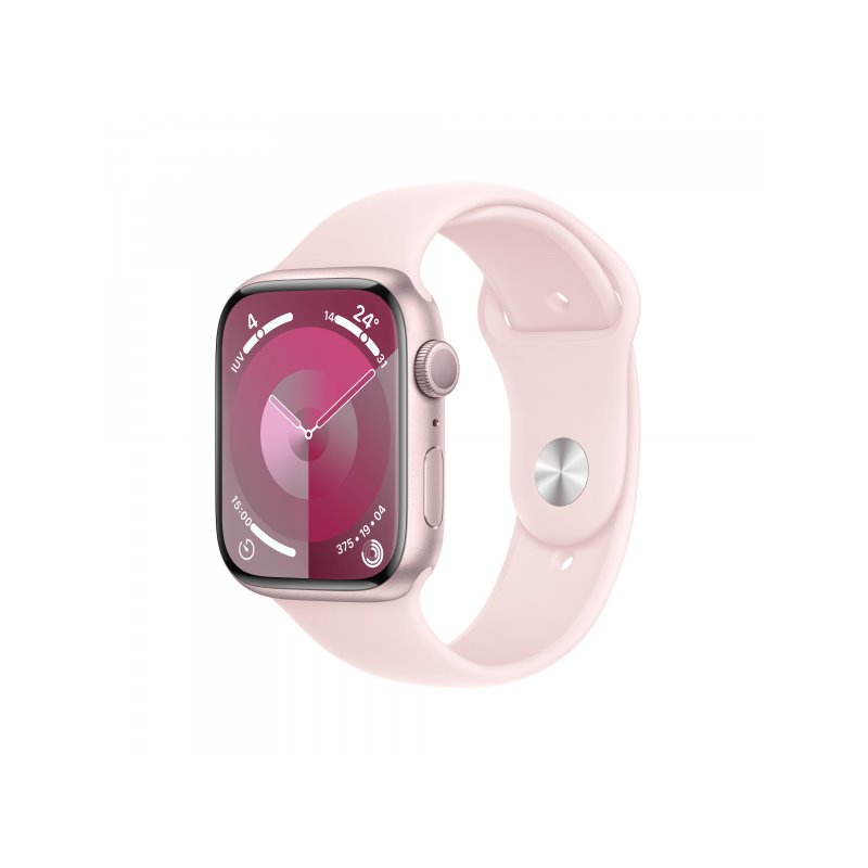 Apple Watch Series 9 Alu. 45mm GPS Sport Band Light Pink S/M MR9G3QF/A от buy2say.com!  Препоръчани продукти | Онлайн магазин за