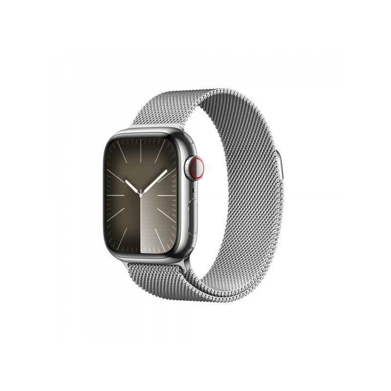 Apple Watch S9 41mm Steel GPS + Cellular Silver Milanese Loop MRJ43QF/A von buy2say.com! Empfohlene Produkte | Elektronik-Online