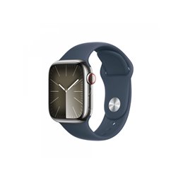 Apple Watch S9 Steel 41mm GPS+Cellular Silver Sportband Blue S/M MRJ23QF/A от buy2say.com!  Препоръчани продукти | Онлайн магази