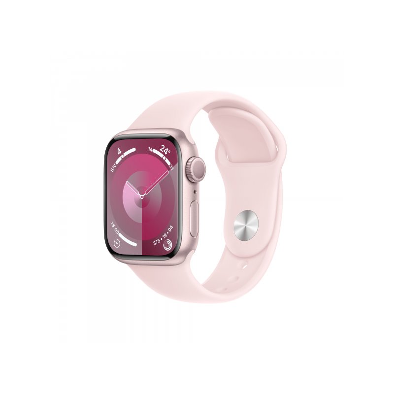 Apple Watch S9 Alu. 41mm GPS Pink Sport Band S/M MR933QF/A от buy2say.com!  Препоръчани продукти | Онлайн магазин за електроника