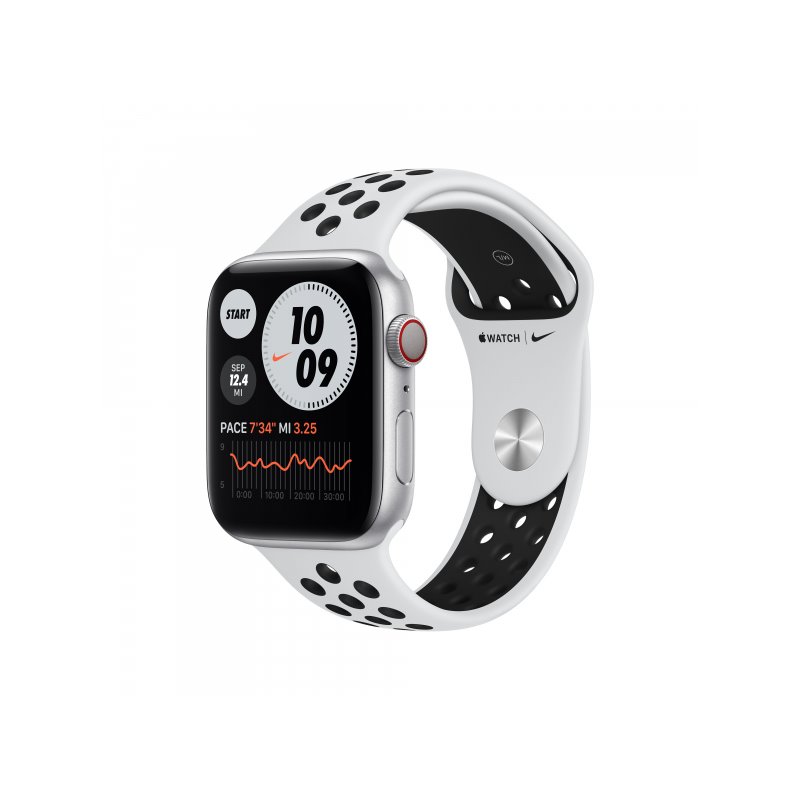 Apple Watch Nike Series 6 Silver Aluminium 4G Sport Band DE M09W3FD/A fra buy2say.com! Anbefalede produkter | Elektronik online 