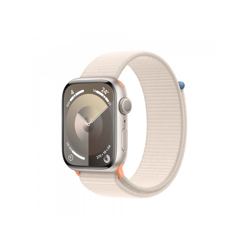 Apple Watch S9 Aluminium 45mm GPS Starlight Sport Loop MR983QF/A från buy2say.com! Anbefalede produkter | Elektronik online buti